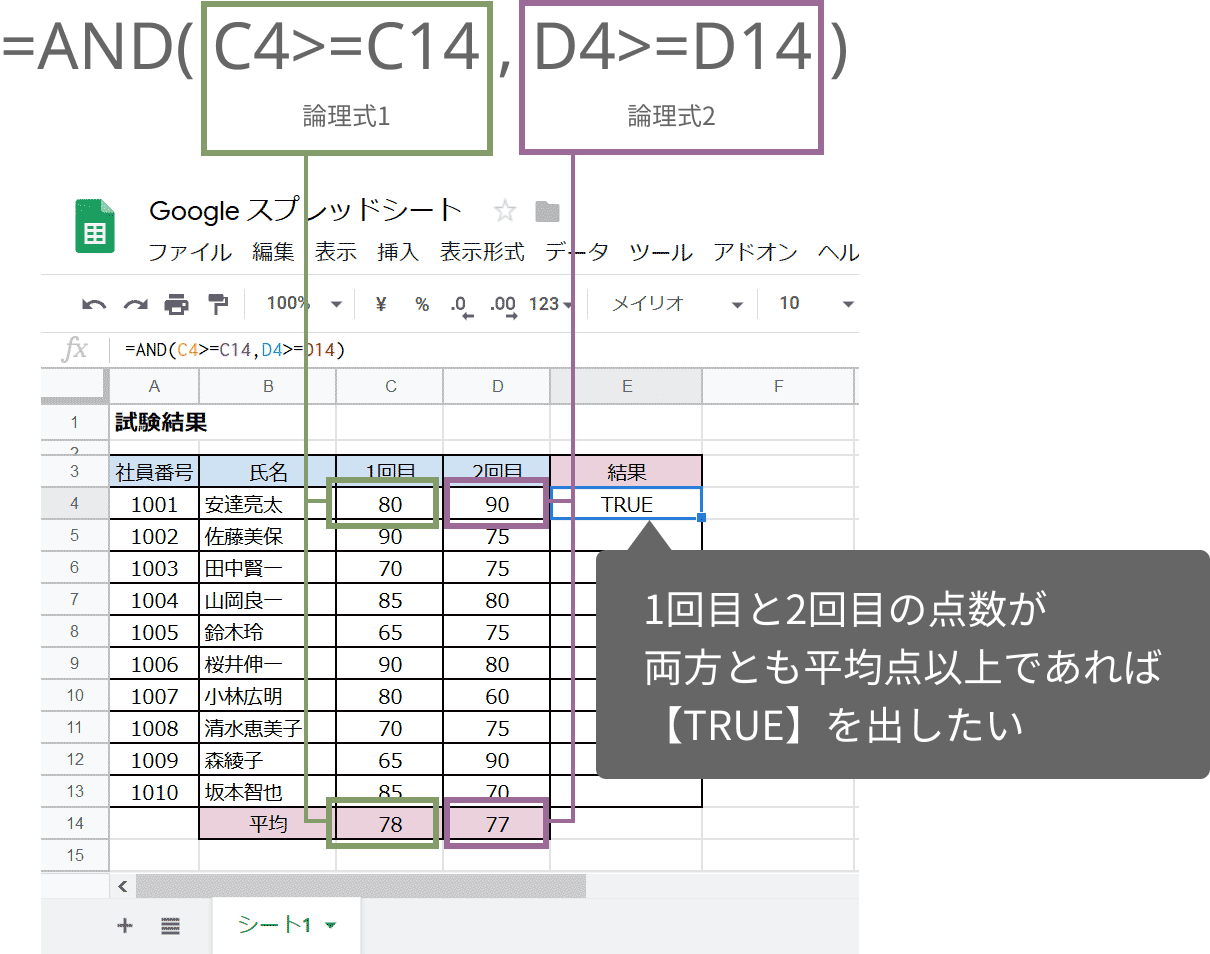 AND関数の使い方01